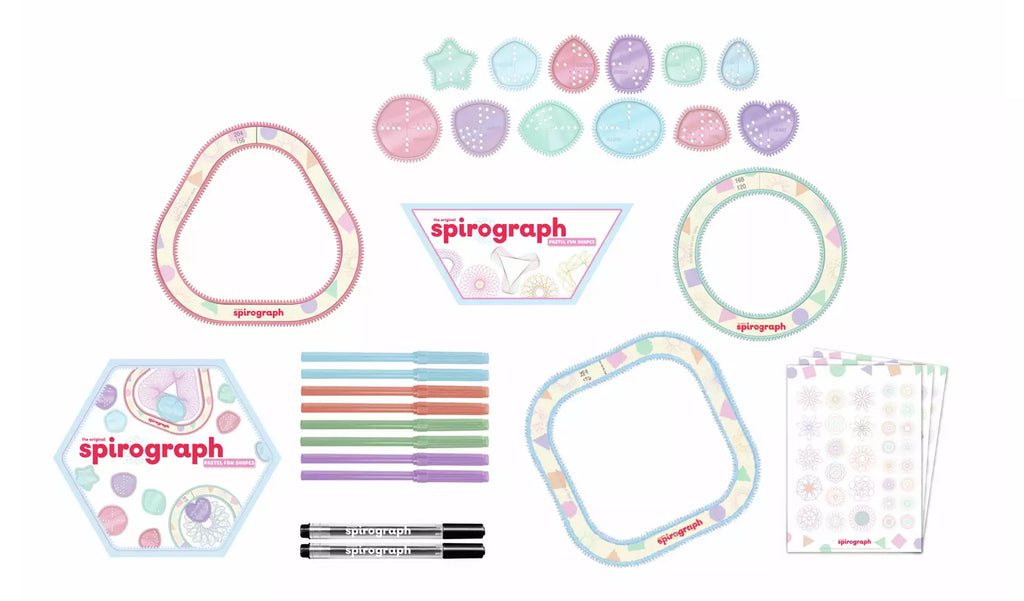Spirograph Pastel Fun Shapes