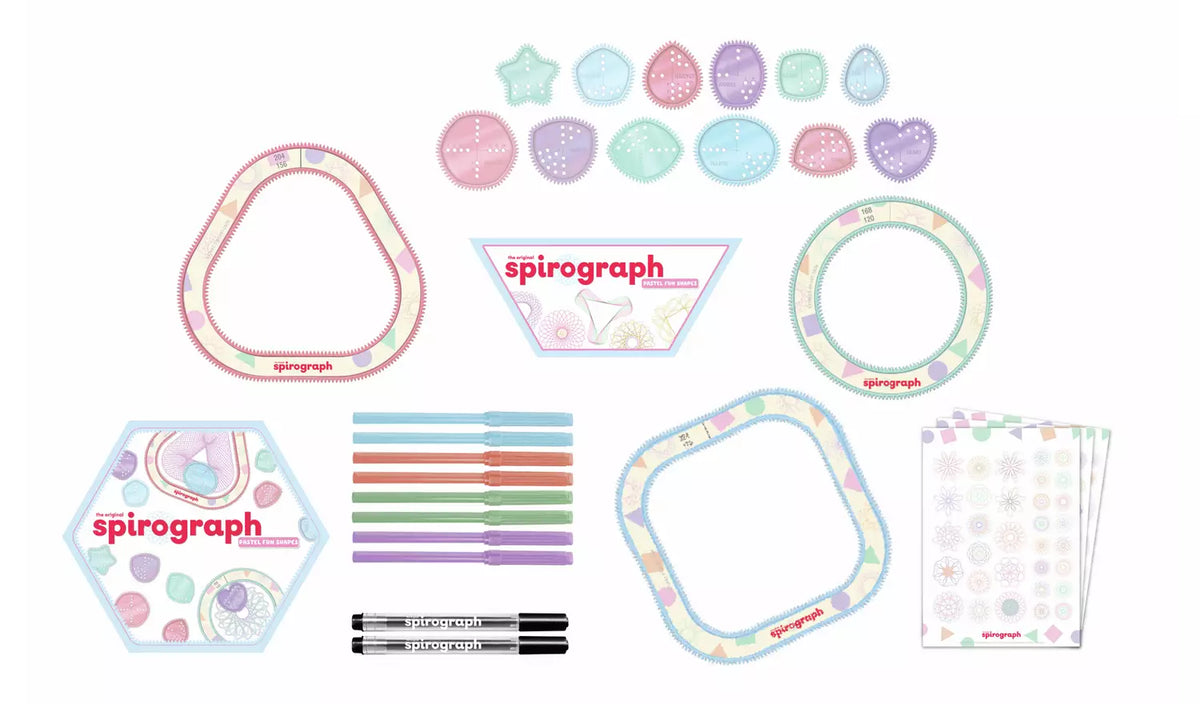 Spirograph Pastel Fun Shapes