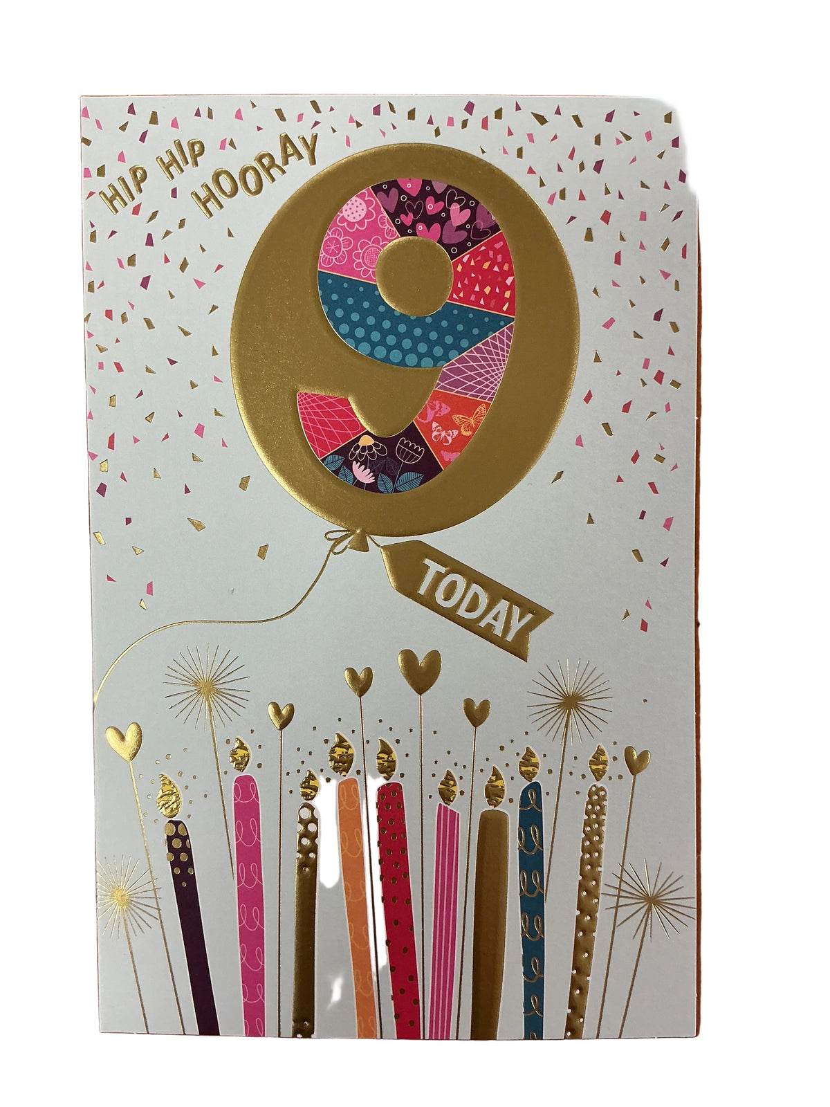 Happy Birthday 9 Today Card