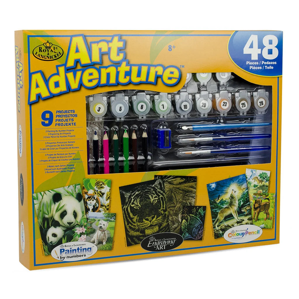 Art Adventure 48pc 9 Project Art Activities Variety Set 3