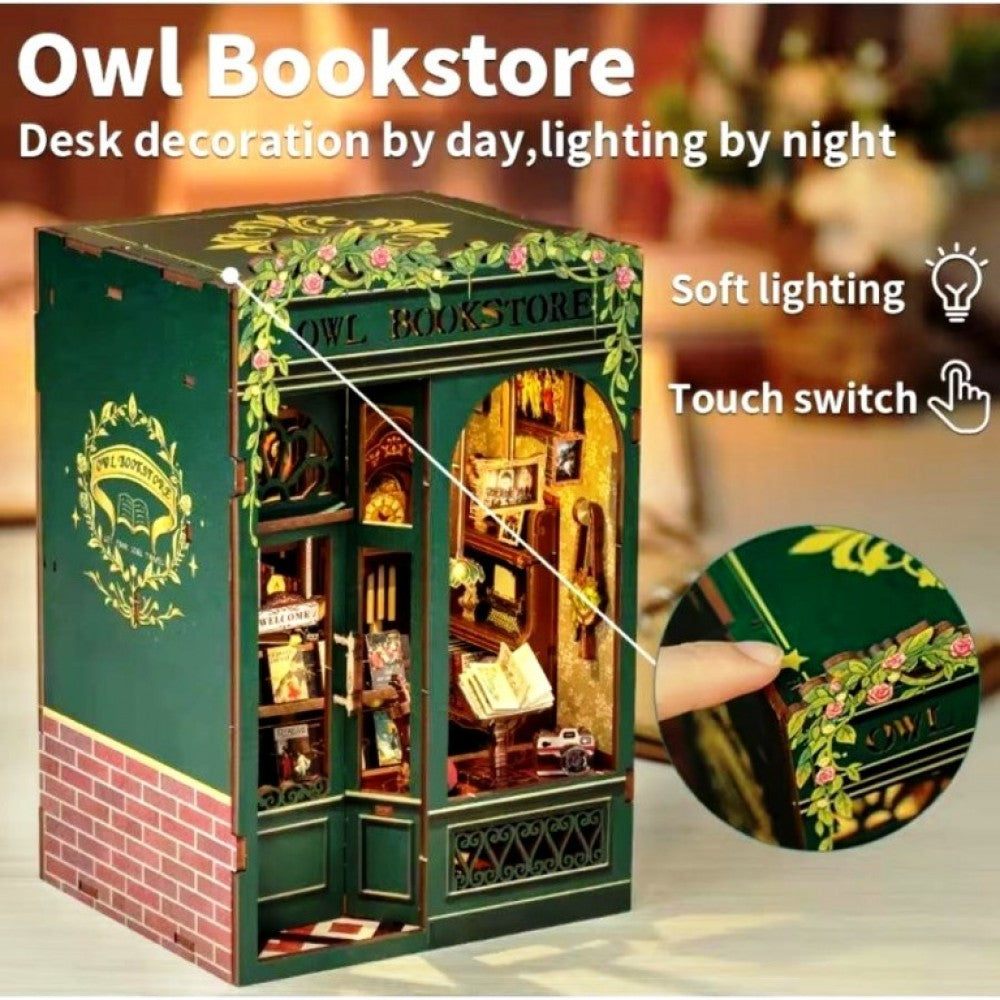 Book Nook Owl Bookstore DIY Kit