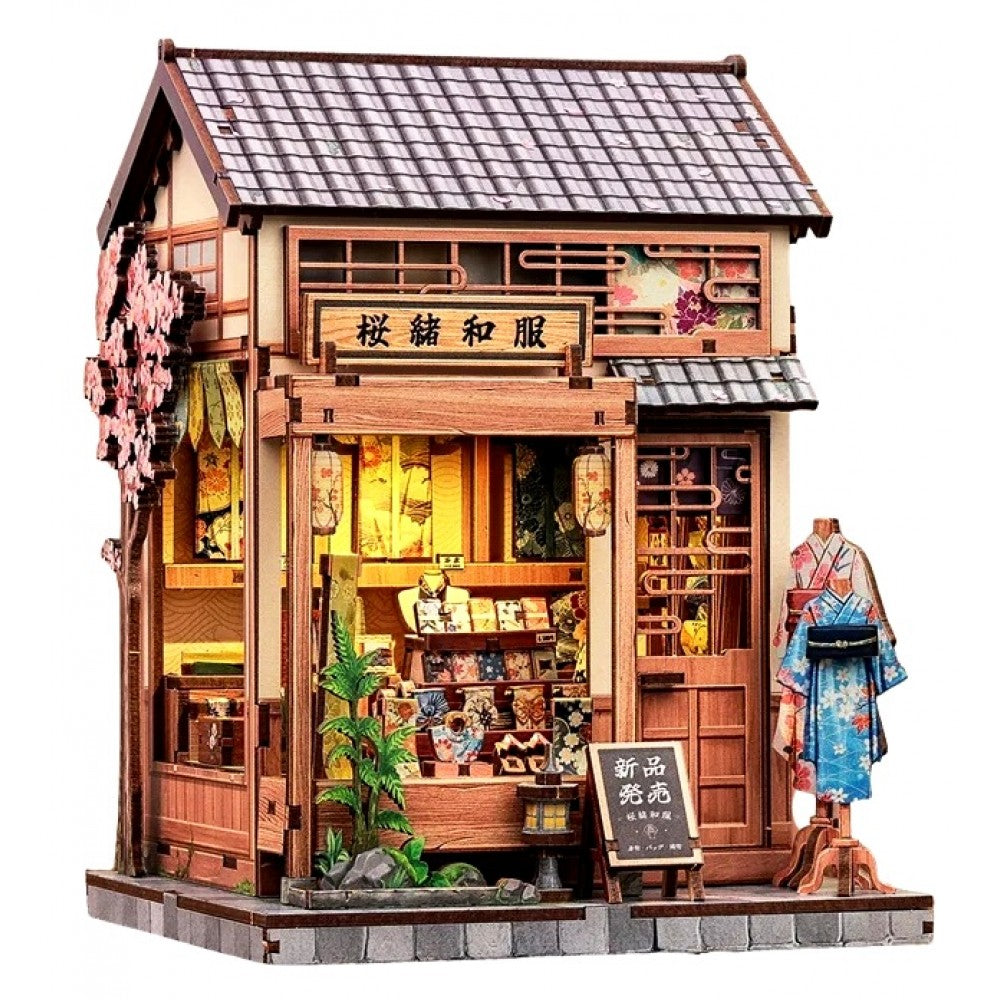 Book Nook Sakura O Kimono Shop DIY Kit