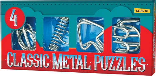 4 Classic Metal Puzzles