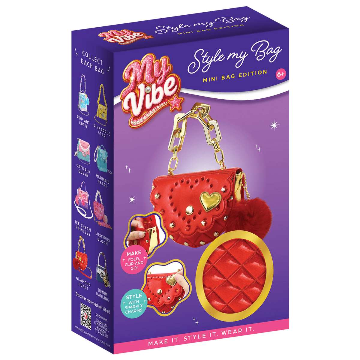 Casdon My Vibe Bag Glamour Heart