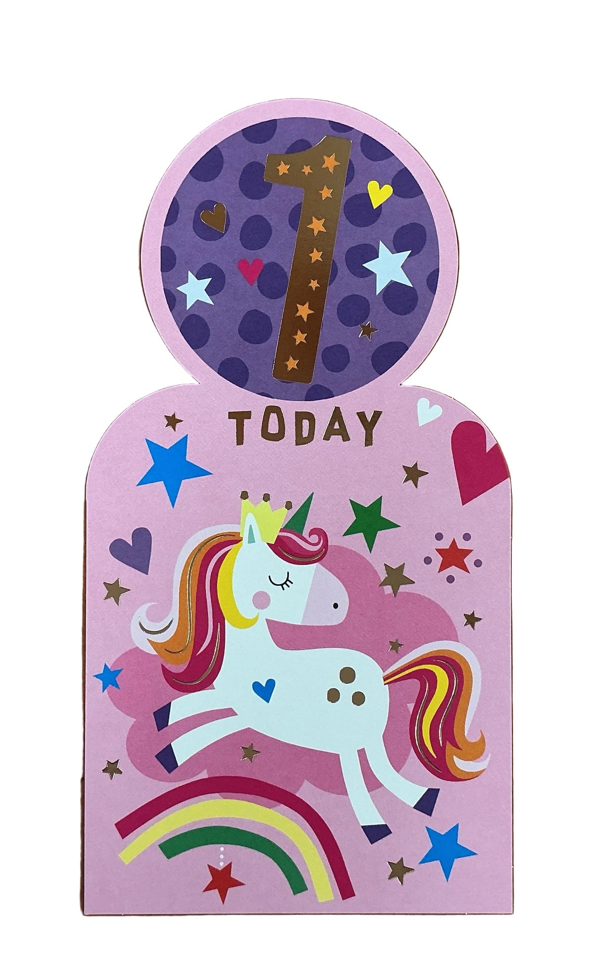 Unicorn Happy Birthday 1 Card