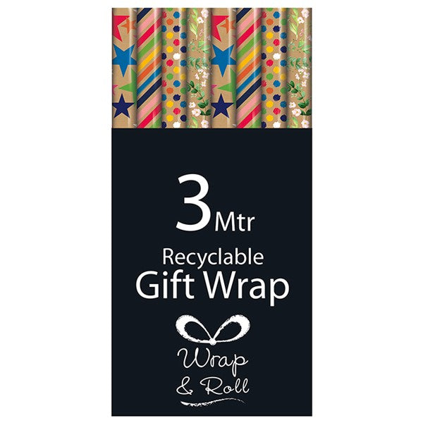 3m Printed Craft Giftwrap