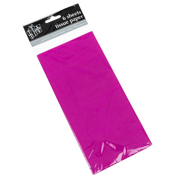 6 Sheet Tissue Paper - Fuschia