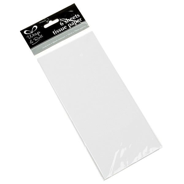 6 Sheet Tissue Paper - White