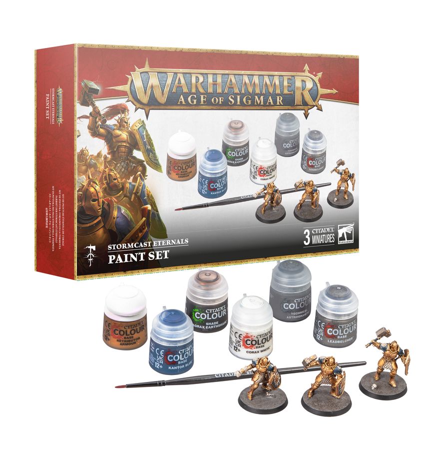 Warhammer Age of Sigmar Stormcast Eternals Paints Set
