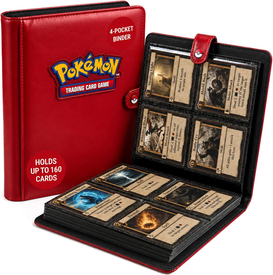 Pokemon Premium Snap Binder Red