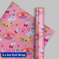 4m Gift Wrap Unicorns