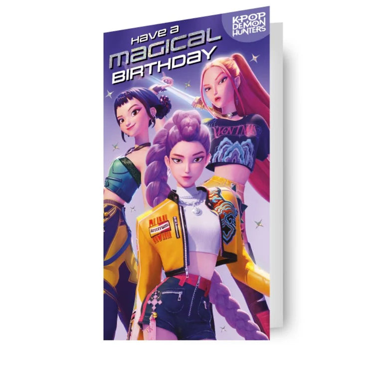 K-Pop Demon Hunters Happy Birthday Card