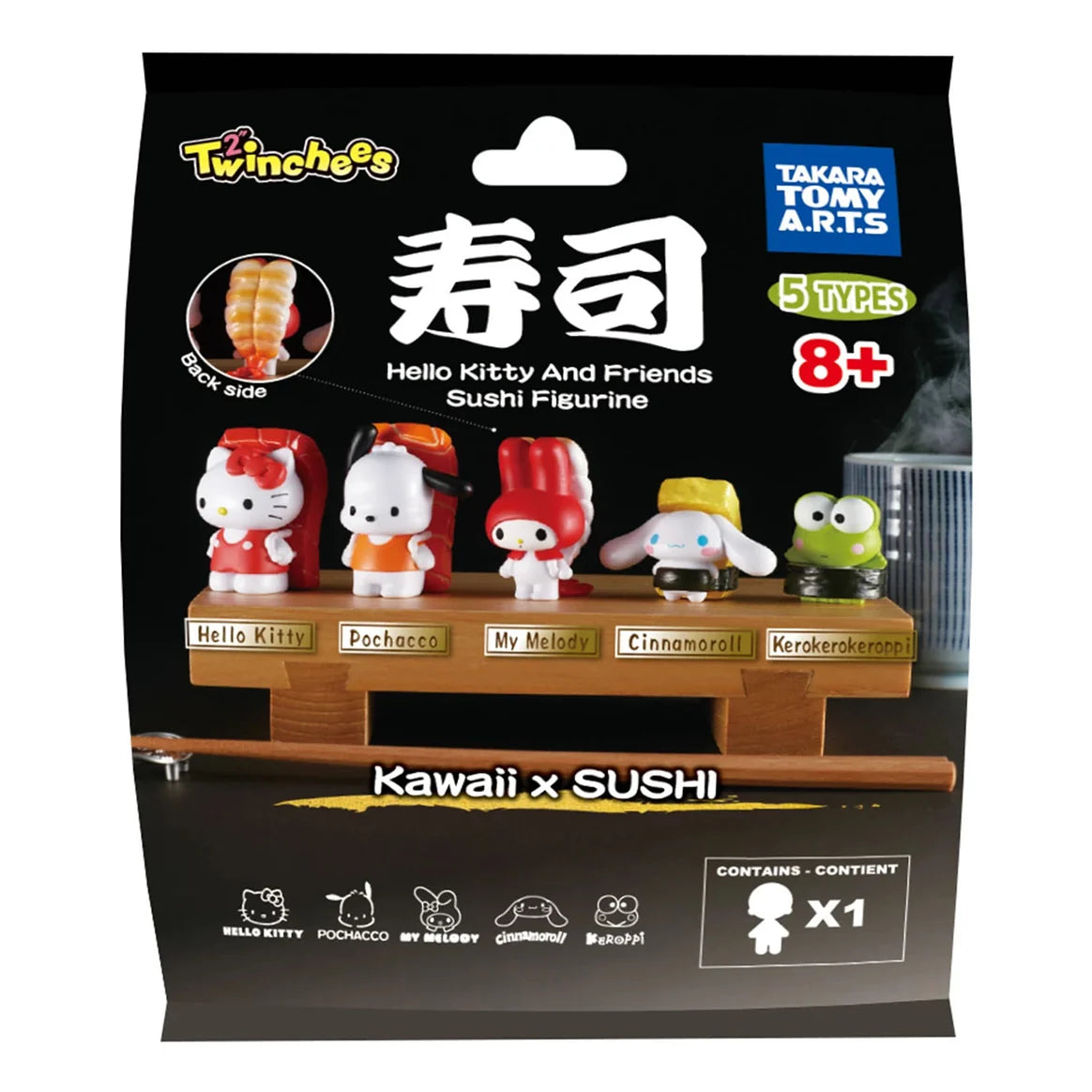 Twinchees Hello Kitty And Friends Sushi Figurine Blind Bag