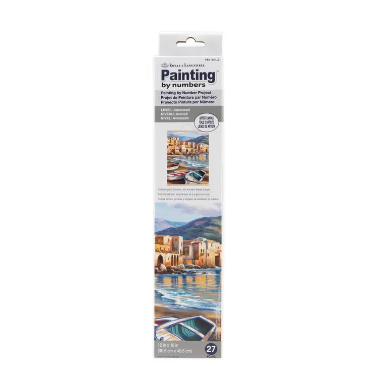 Paint By Numbers Spiggia Della Citta Canvas