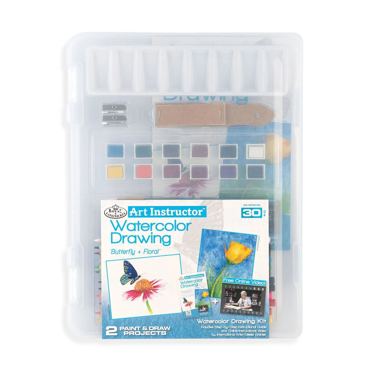 Small 30pc Watercolour Drawing Kit