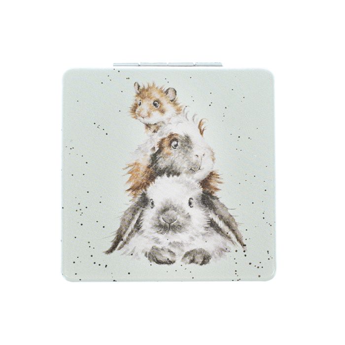 Wrendale Compact Mirror Piggy in the Middle
