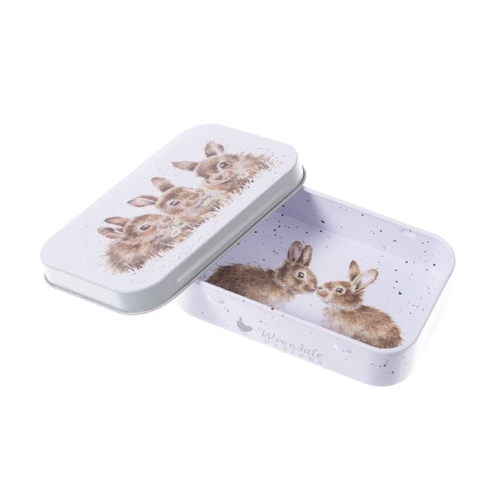 Wrendale Mini Tin - Rabbit Daisy Chain