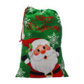Festive 70cm red fleece sack-jolly santa