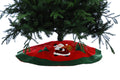 Festive 90cm red / green tree skirt-santa/sack