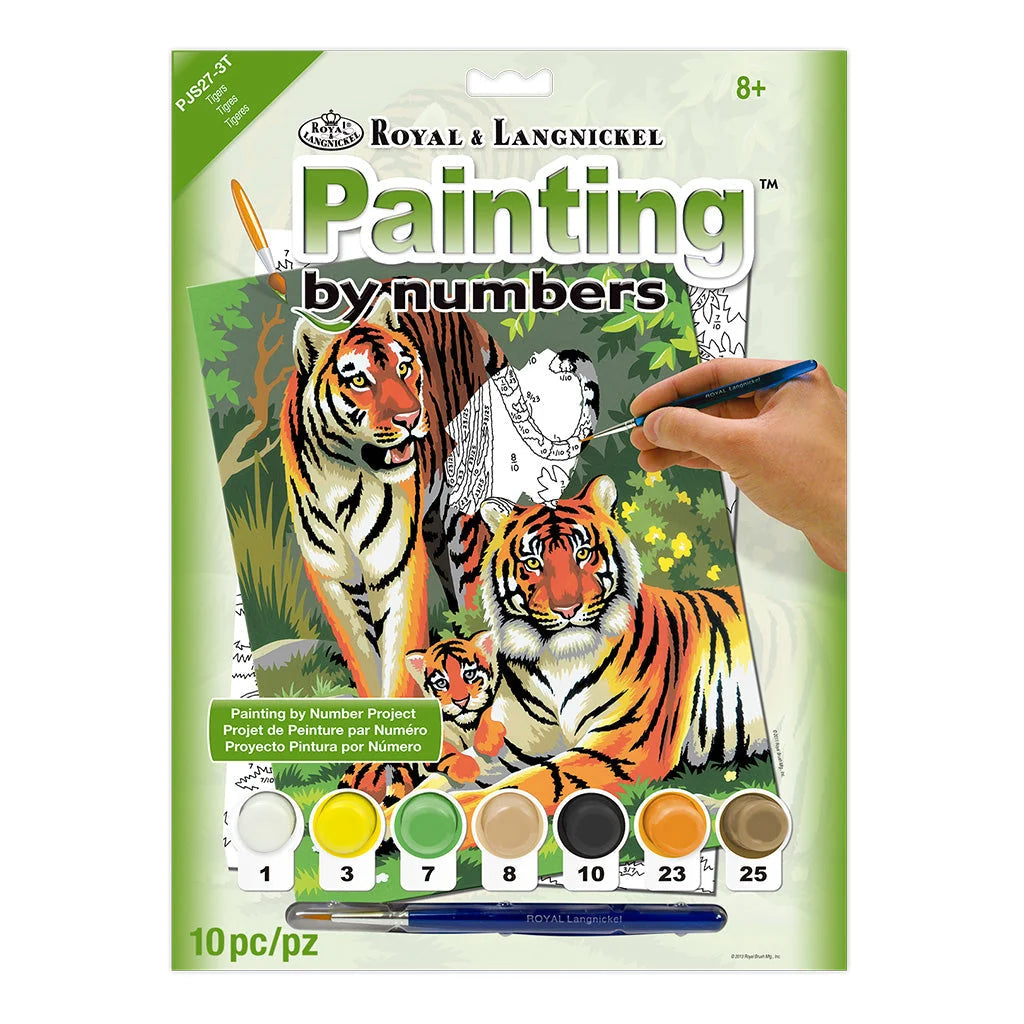 Paint By Numbers Tigers