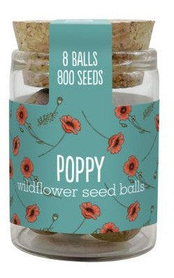 Seedball Wildflower Jars Poppy