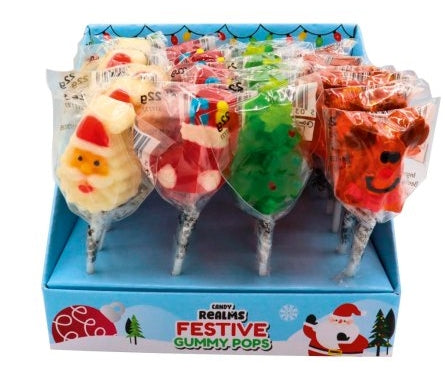 Festive tutti-frutti gummy pops 22g
