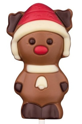 Decorated milk choc Christmas lollies 25g
