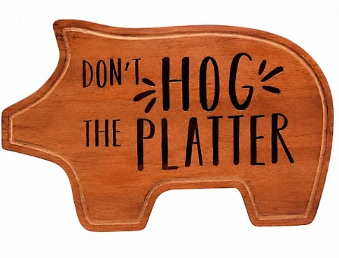 Wooden Charcuterie Board - Hog the Platter