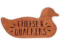Wooden Charcuterie Board - Cheese & Quackers