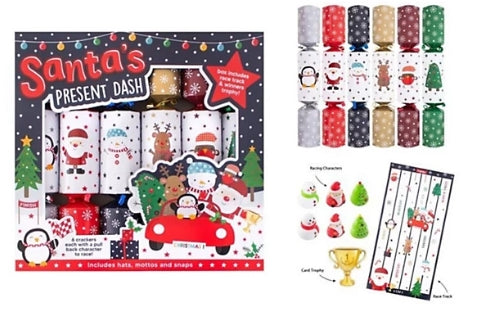 6 x 12" Santas Present Dash Crackers