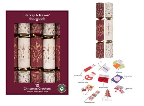 10 x 14" Burgundy Joy Crackers