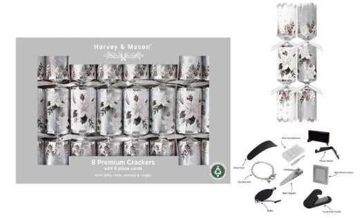 8 x 12.5" Premium Winter Floral Crackers