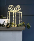 Christmas Lit Acrylic Present Light 22cm