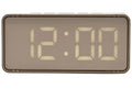 LED White Digital Alarm Clock