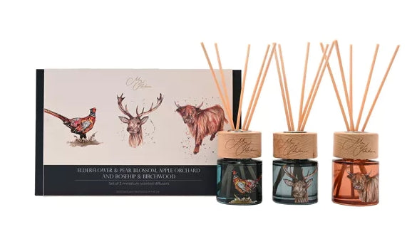 Meg Hawkins Mini Candle & Diffuser Set - Elderflower & Pear Blossom