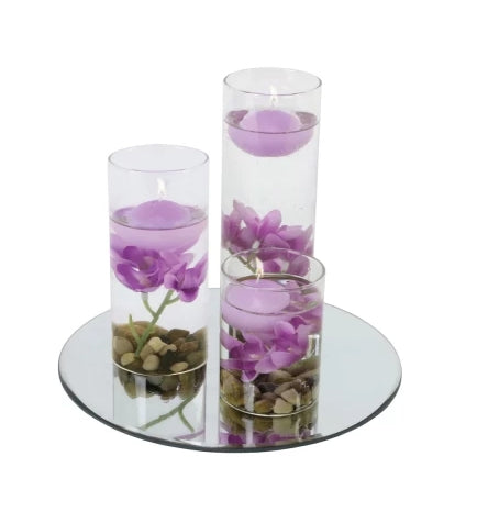 Floating Candle Set Lilac