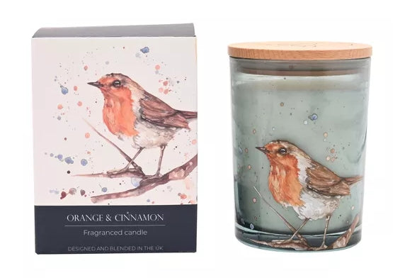 Meg Hawkins 250g Candle - Robin Orange & Cinnamon