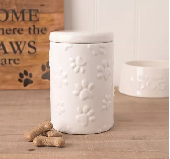 Best of Breed Paw Prints Treat Jar