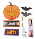 Crystal Art Hanging Decoration Happy Halloween Sign