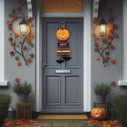 Crystal Art Hanging Decoration Happy Halloween Sign