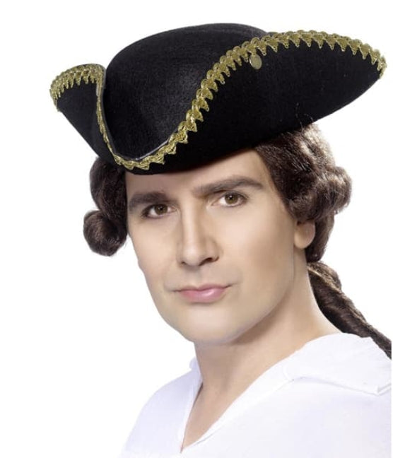 Halloween Adult Dick Turpin Tricorn Hat
