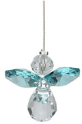 Crystal Guardian Angel - Blue Zircon