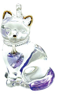 Fantasy Glass Pretty Little Kitty - Amethyst