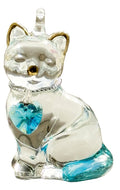 Fantasy Glass Pretty Little Kitty - Aqua