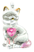 Fantasy Glass Pretty Little Kitty - Rose