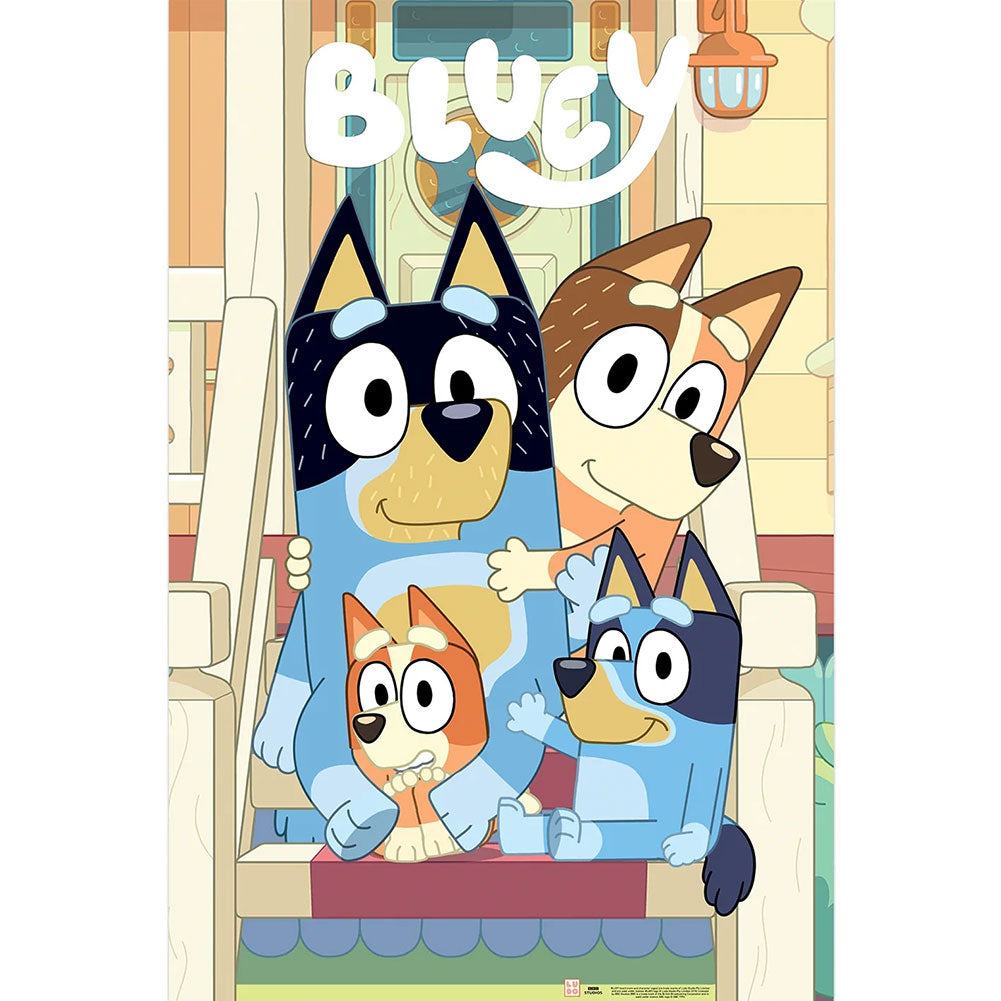 14 Bluey (Line Up) Maxi Poster