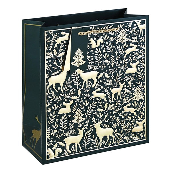 Gold Woodland Embossed Bag Medium