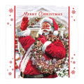12 Pack Luxury Square Cards Santa