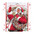 12 Pack Luxury Square Cards Santa