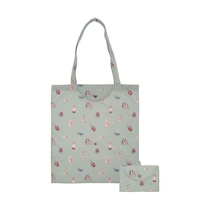 Wrendale Foldable Shopping Bag - Woodlands